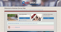 Desktop Screenshot of americansurveydata.com